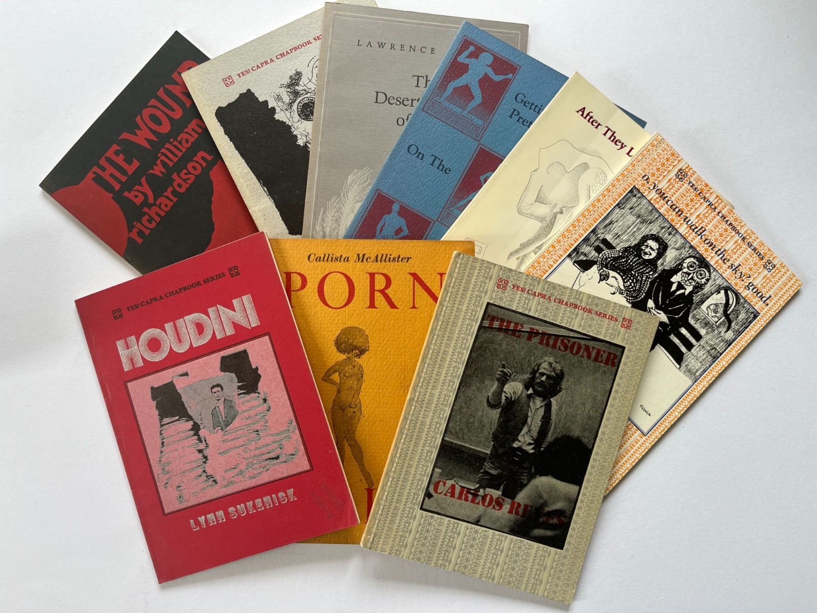 1970’s CAPRA CHAPBOOK series ~ Capra Press, Santa Barbara ~ lot of 9 booklets