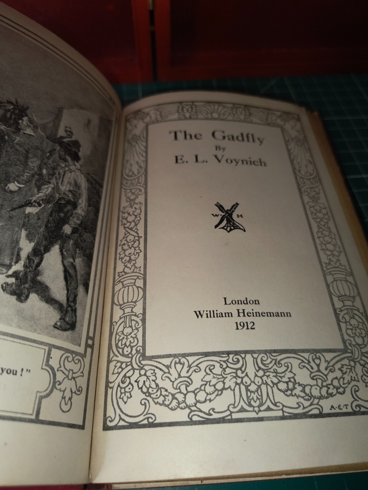 The Gadfly by E. L. Voynich 1912 William Heinemann Antique Hardcover Red Cloth