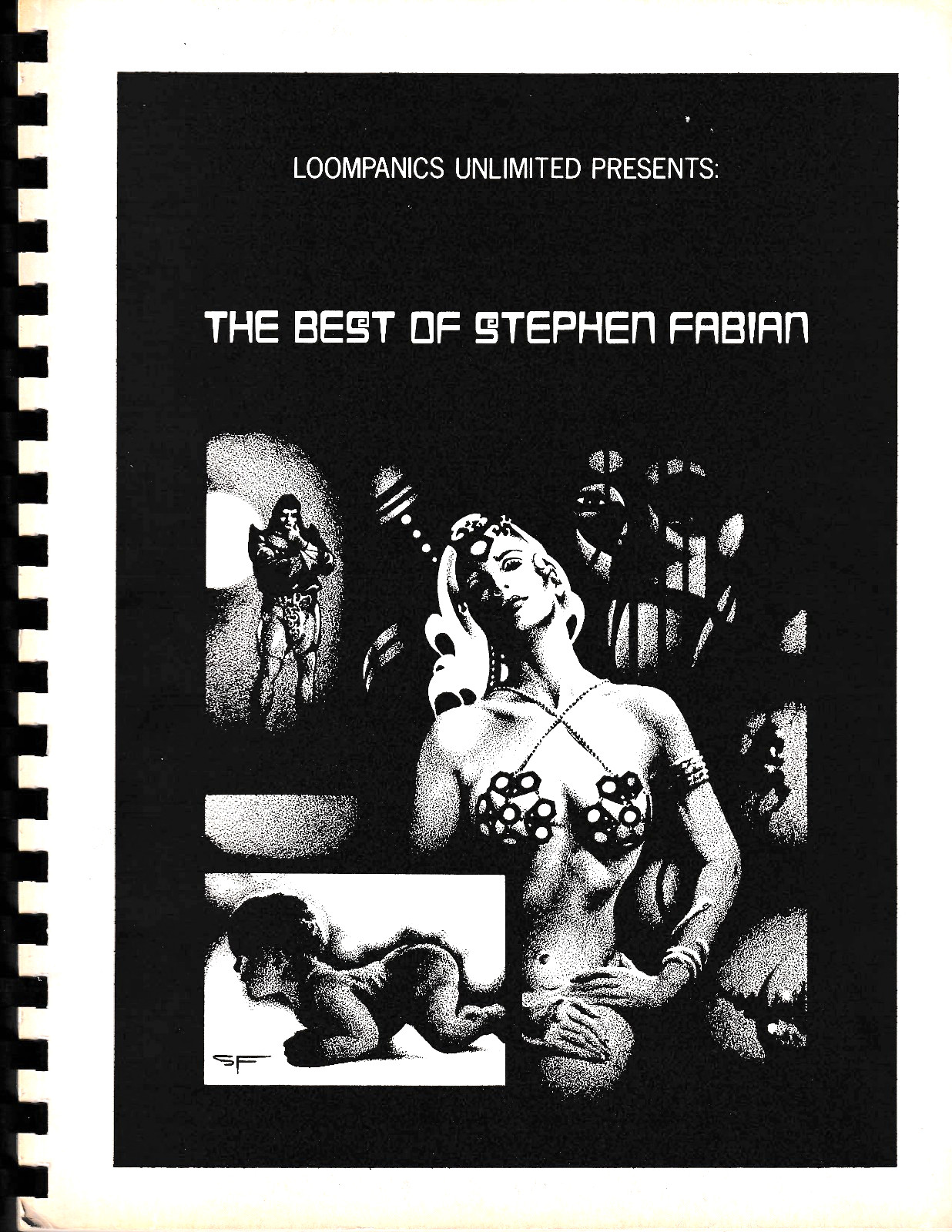 THE BEST OF STEPHEN FABIAN – 1976 – 372/1500 – 50 pages of art – Sci-Fi, fantasy