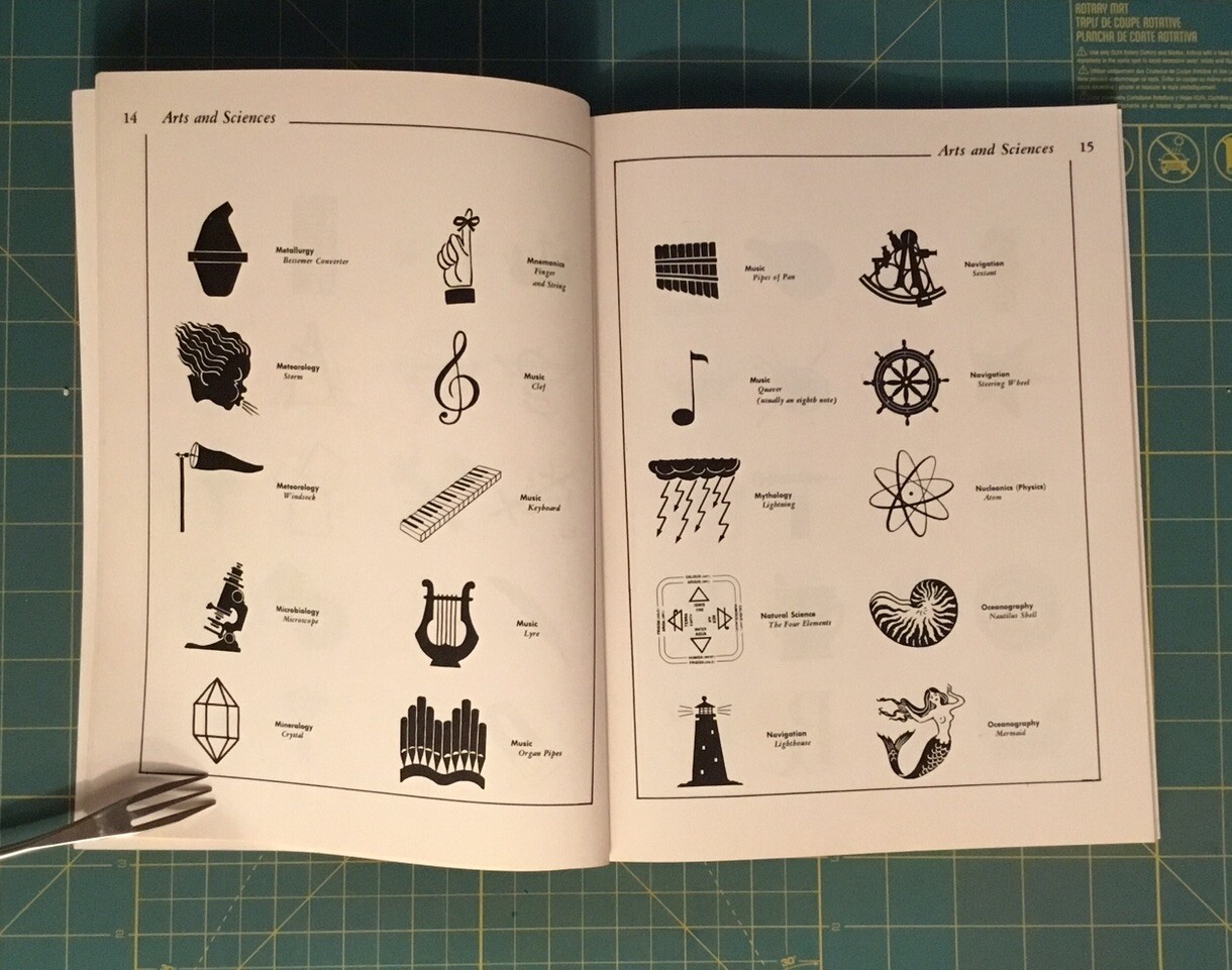 1956 THE PICTURE BOOK OF SYMBOLS by ERNST LEHNER 96 Pages of Interesting Symbols