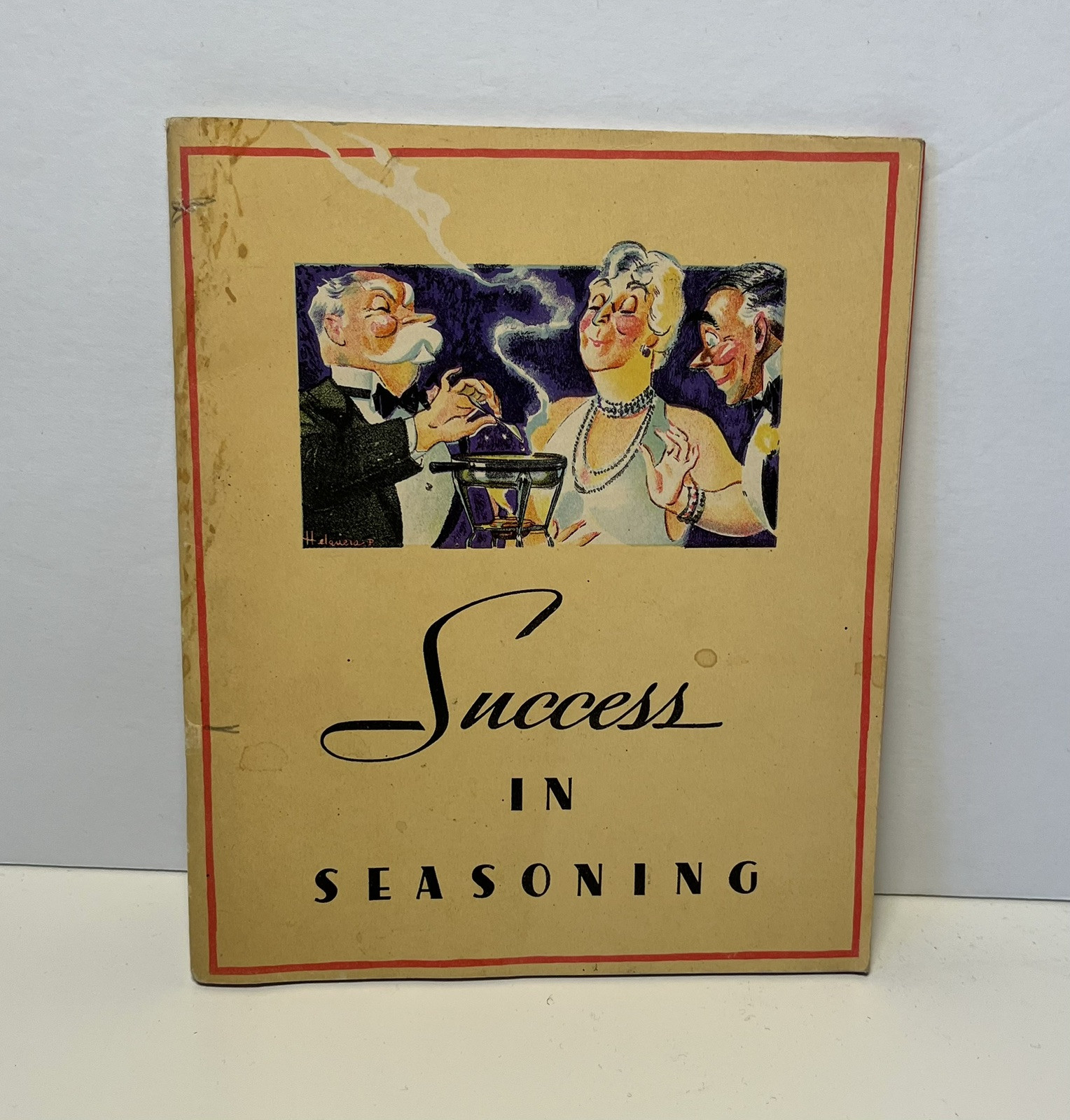 1934 LEA & PERRINS Success in Seasoning vintage cookbook Worcestershire Sauce VG