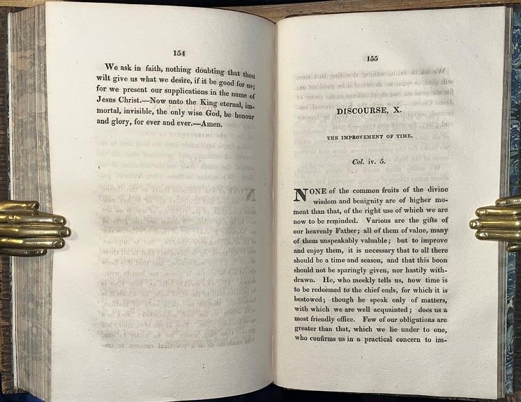 1816 Joseph Bowden ‚Prayers & Discourses For The Family‘ FINE BINDING Devotional