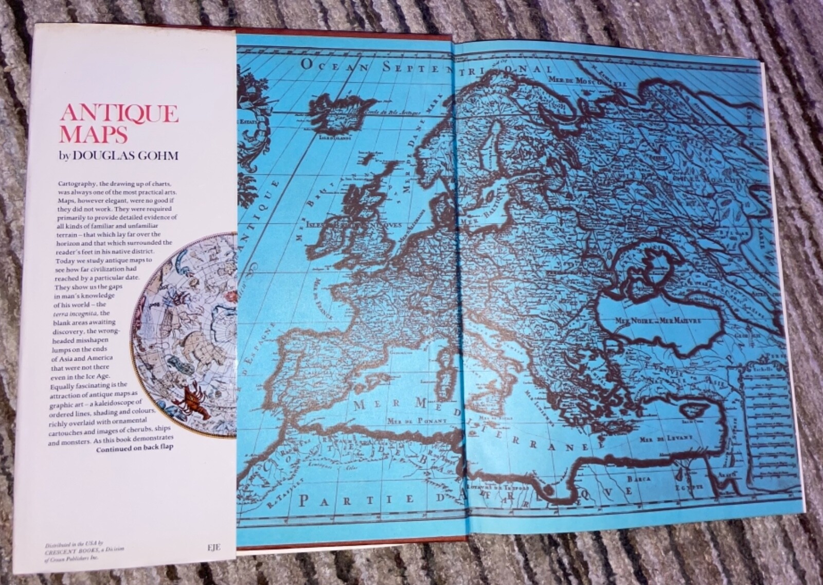 1972 1st Edition HCDJ ANTIQUE MAPS by DOUGLAS GOHM 167 illustrated maps EX+ NICE