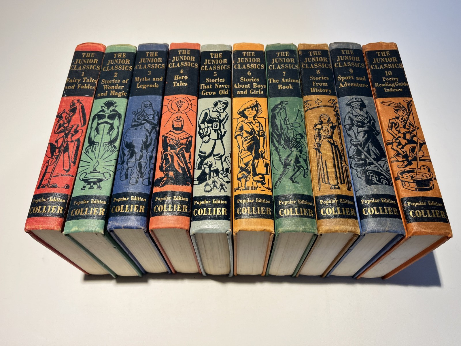 The Young Person’s Shelf of Books – 10 Volumes – Collier – 1958 – VG Condition