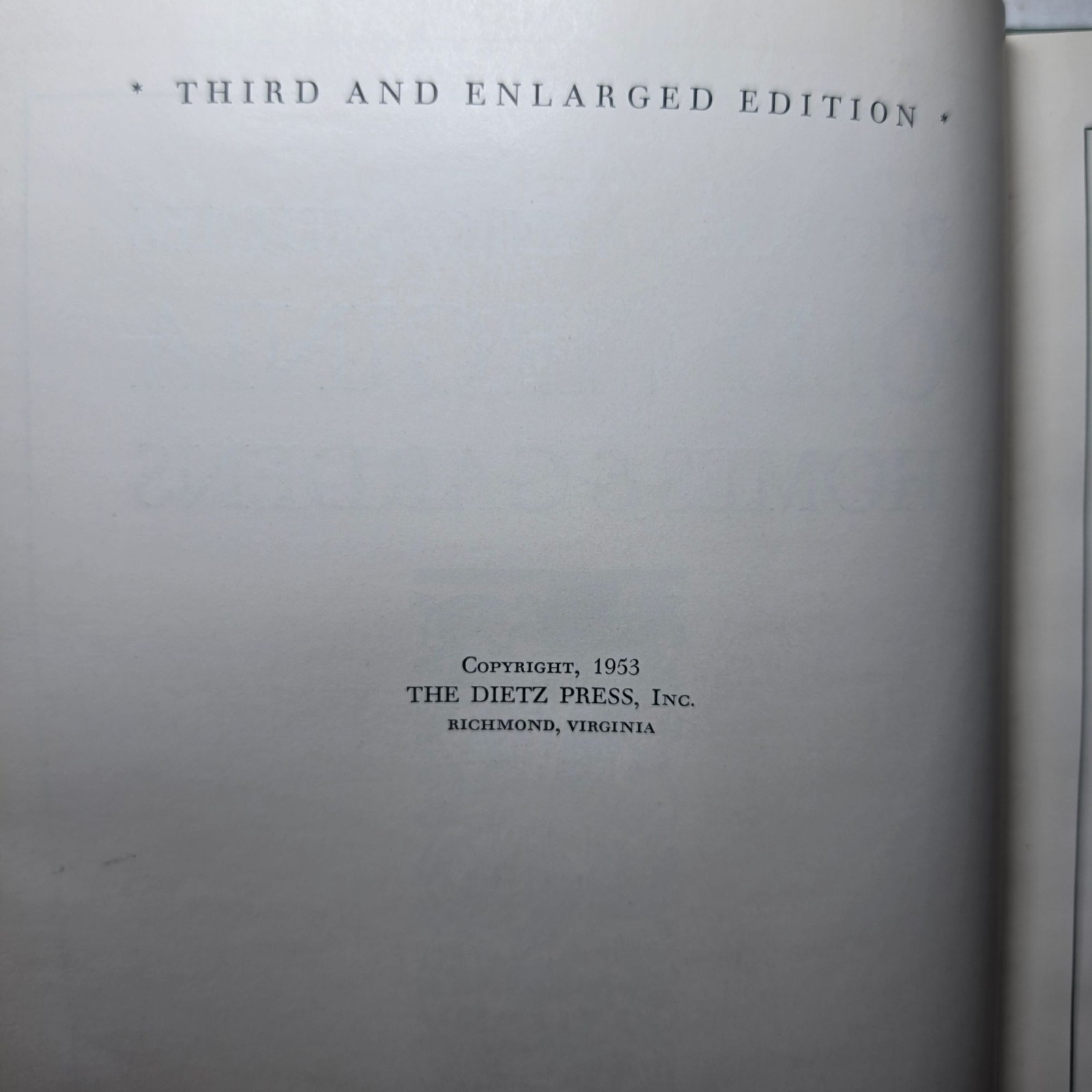 Photographic Studies of Old Virginia Homes & Gardens 1953 Dietz Press Hardcover