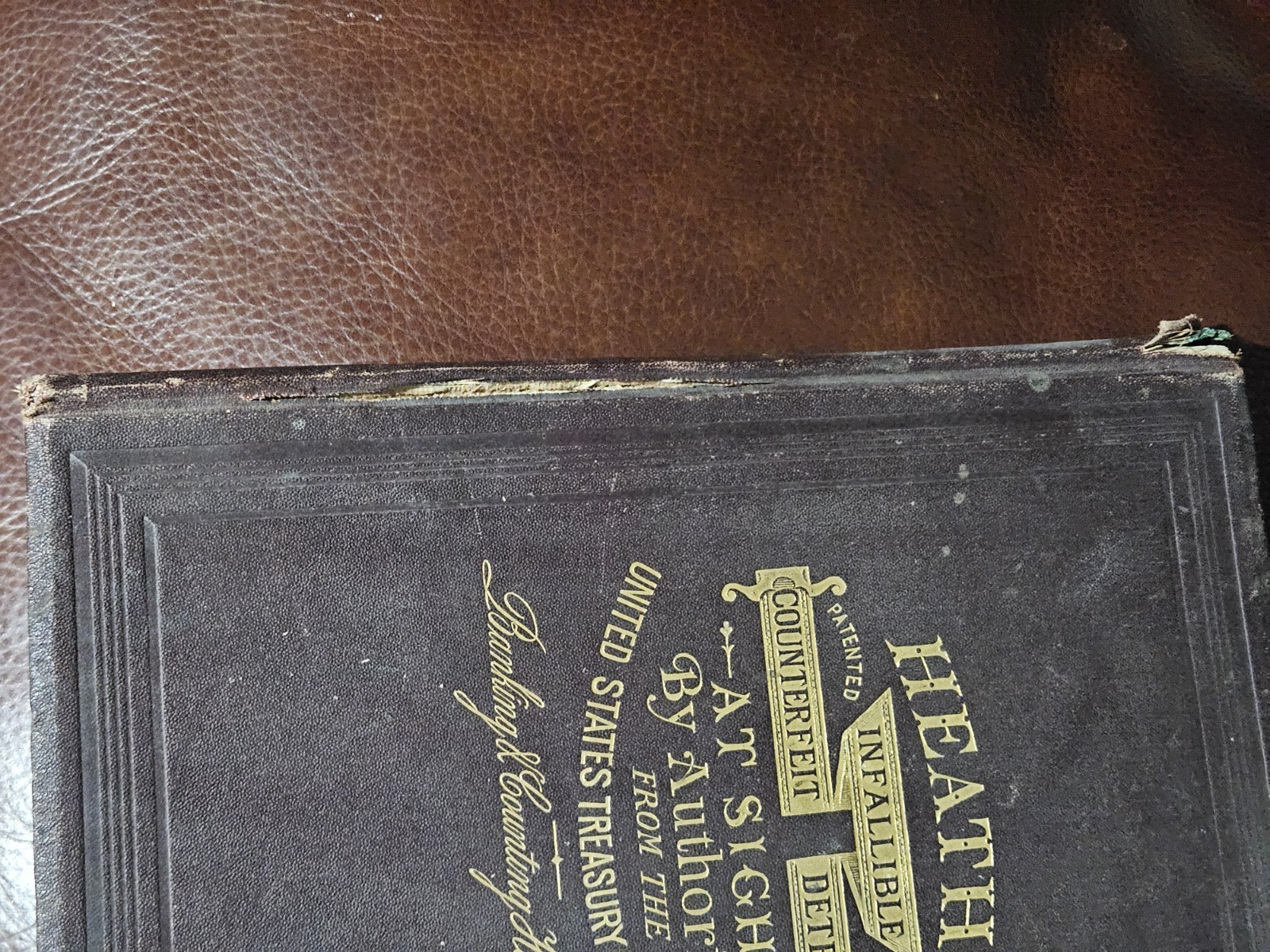 Heath’s Infallible Counterfeit Detector At Sight 1870