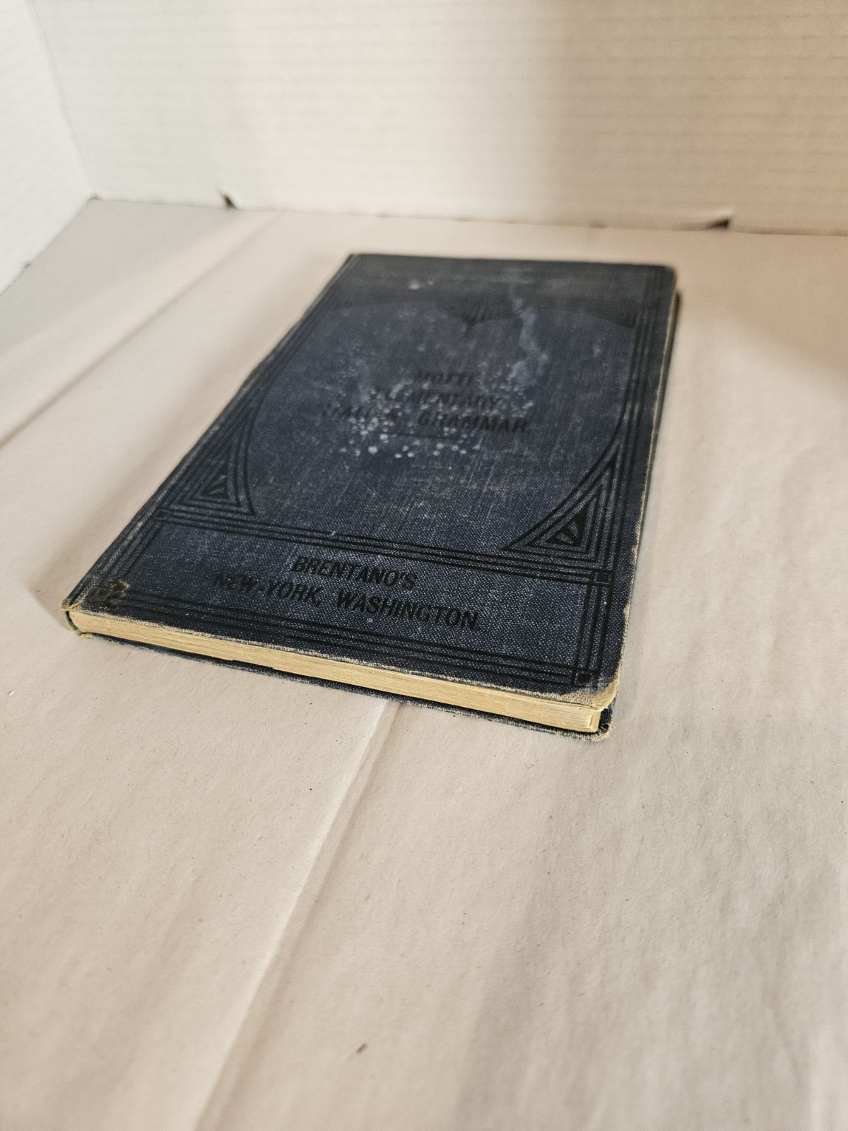Method Gaspey-Otto Sauer: Elementary Italian Grammar By Pietro Motti HC 1912 Vin