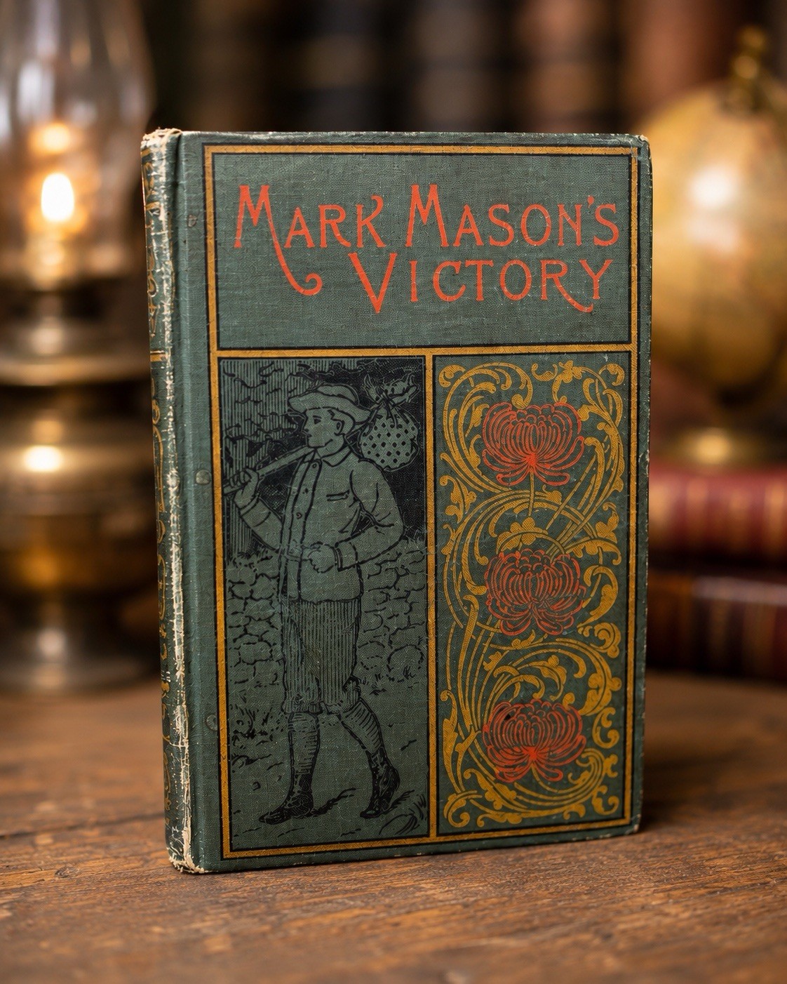 Rare 1899 1st Edition Horatio Alger Jr Mark Mason’s Victory A.L. Burt Hardcover