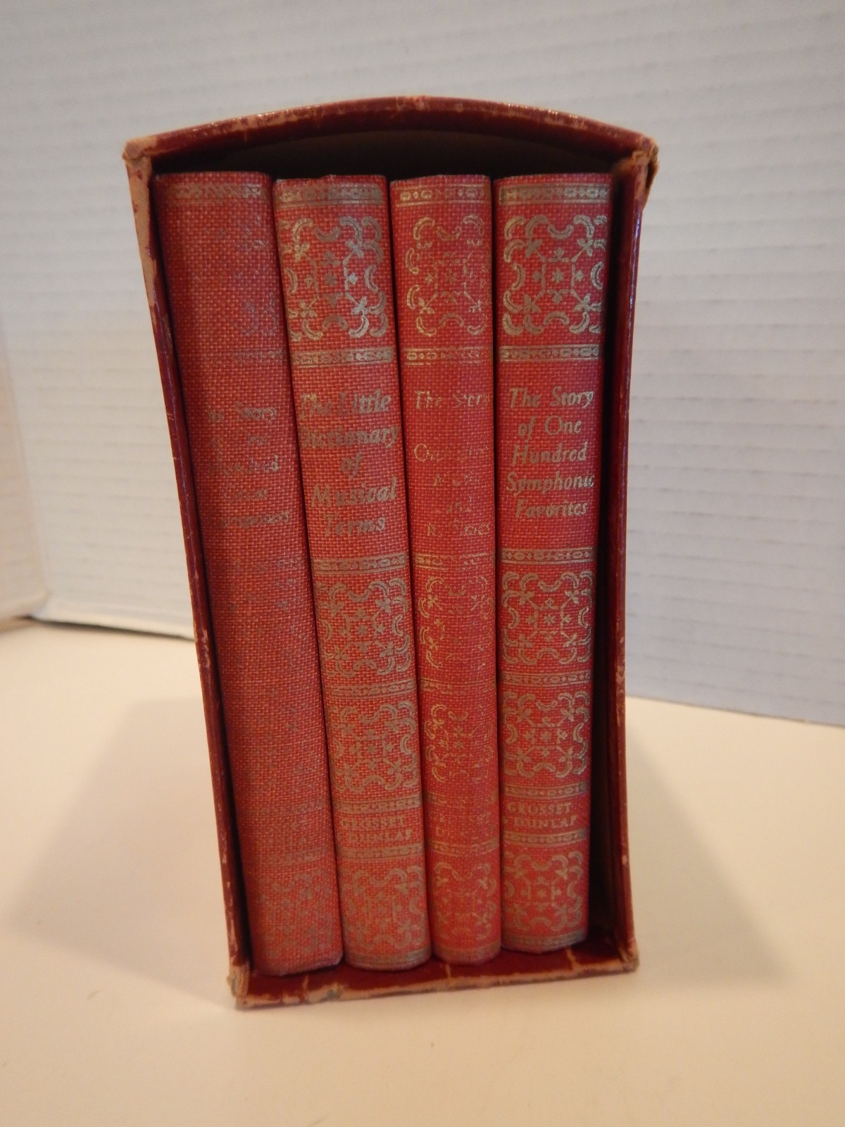 The Little Music Library 1940s 4 Volume Set Books in Slipcase Grosset & Dunlap
