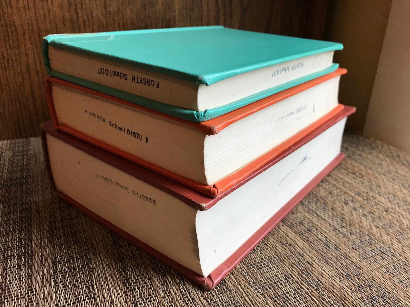 Vintage Multi Color Book Lot LITERATURE Distressed Decorative Farmhouse (1215)