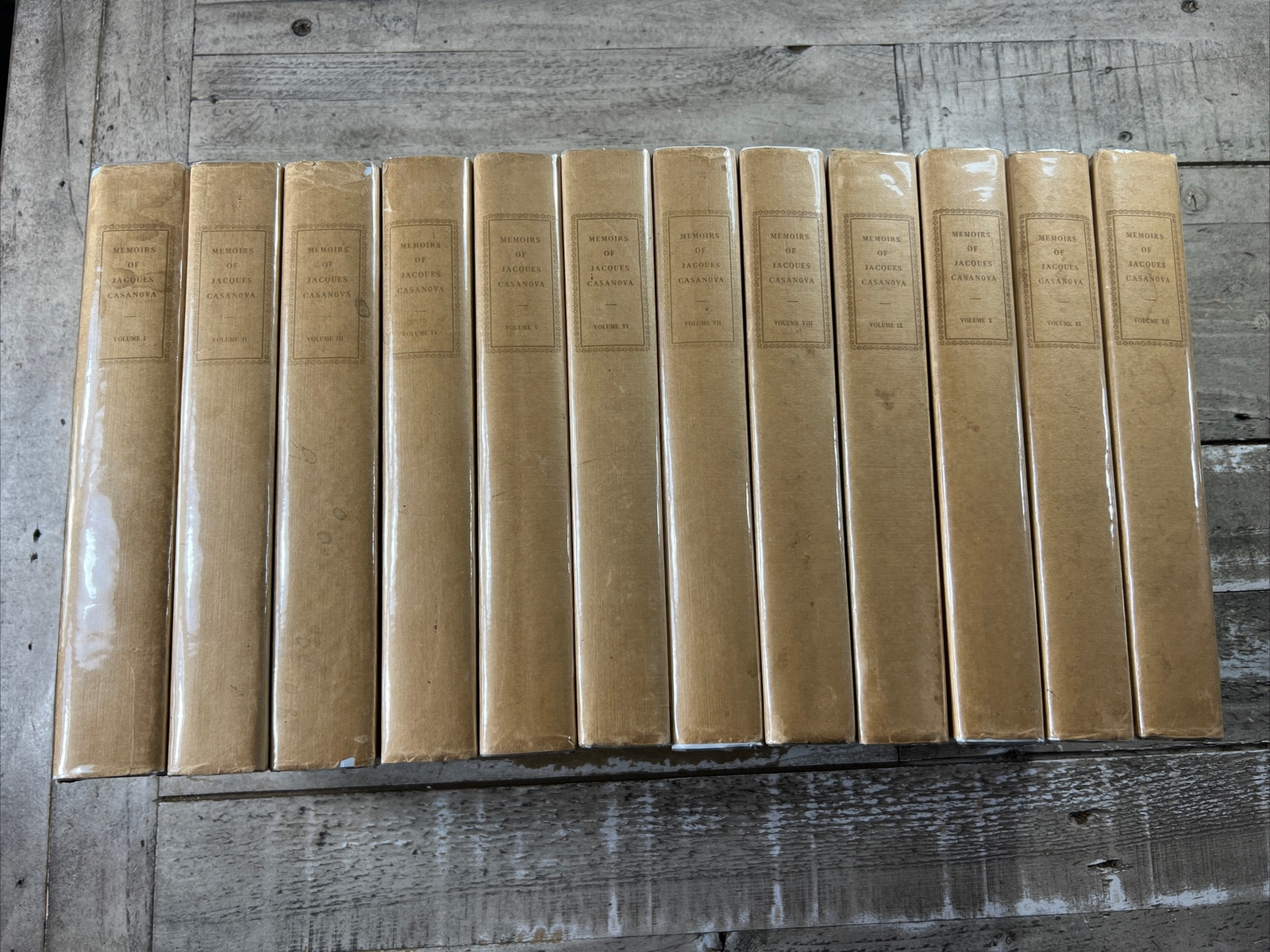 c1900 Antique Autobio. 12 Book Set „Memoirs of Jacques Casanova“ #122/750