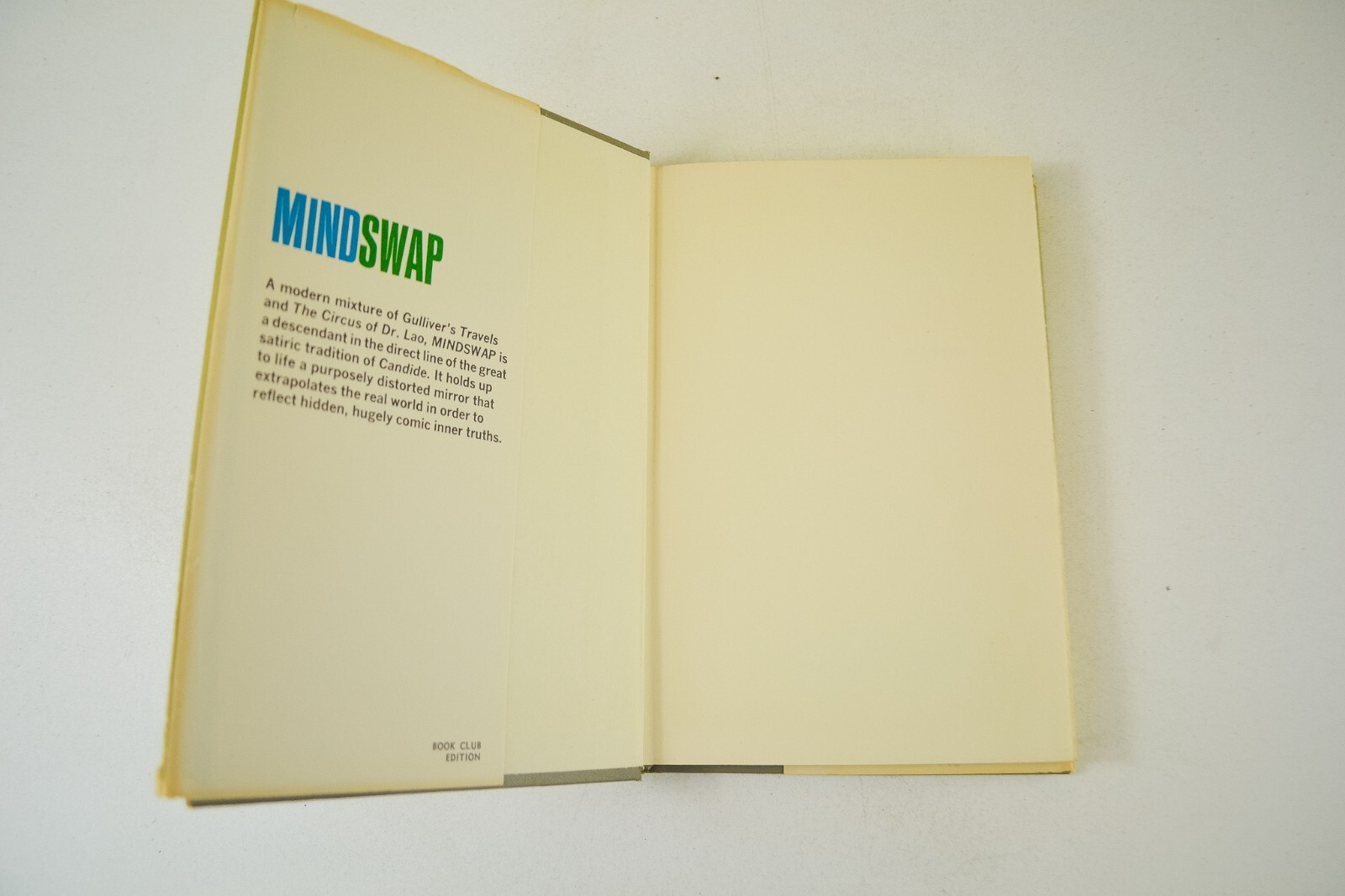1966 Vintage Sci-FI „Mindswap“ Robert Sheckley Book Club HC/DJ Delacorte Press