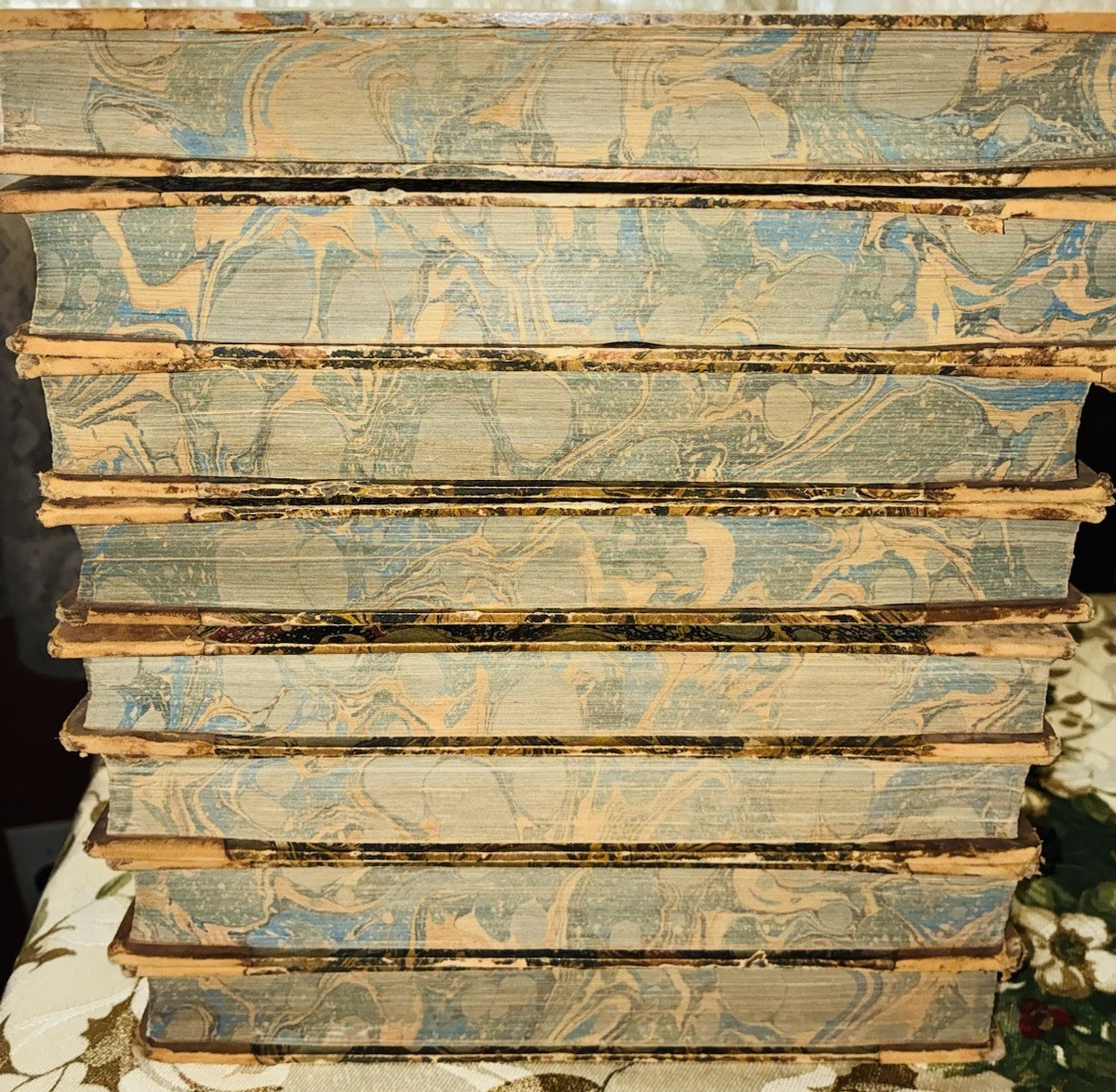 8 Volume Set GIBBON History Decline Fall Roman Empire Leather Milman 1840 Paris
