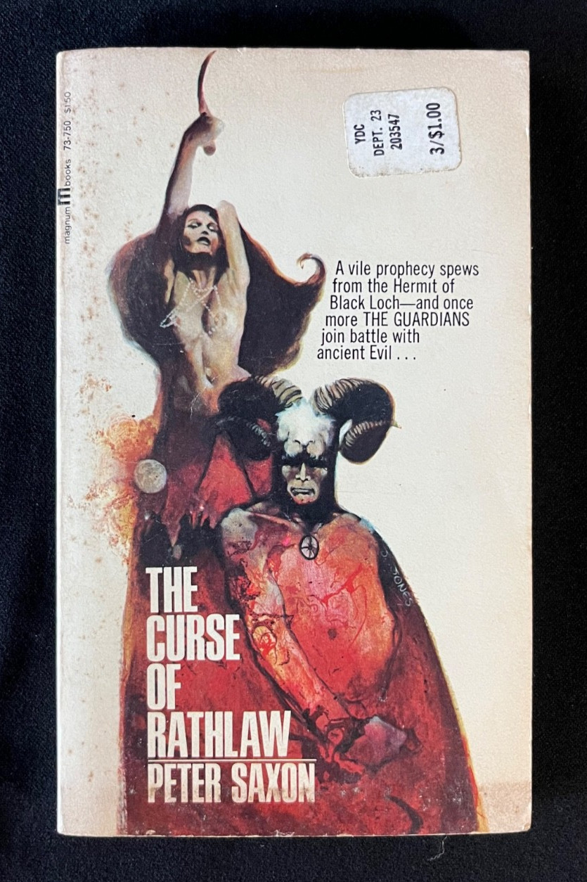 The Curse Of Rathlaw 1st Edition 1968 Peter Saxon Horror Fantasy Vintage PB