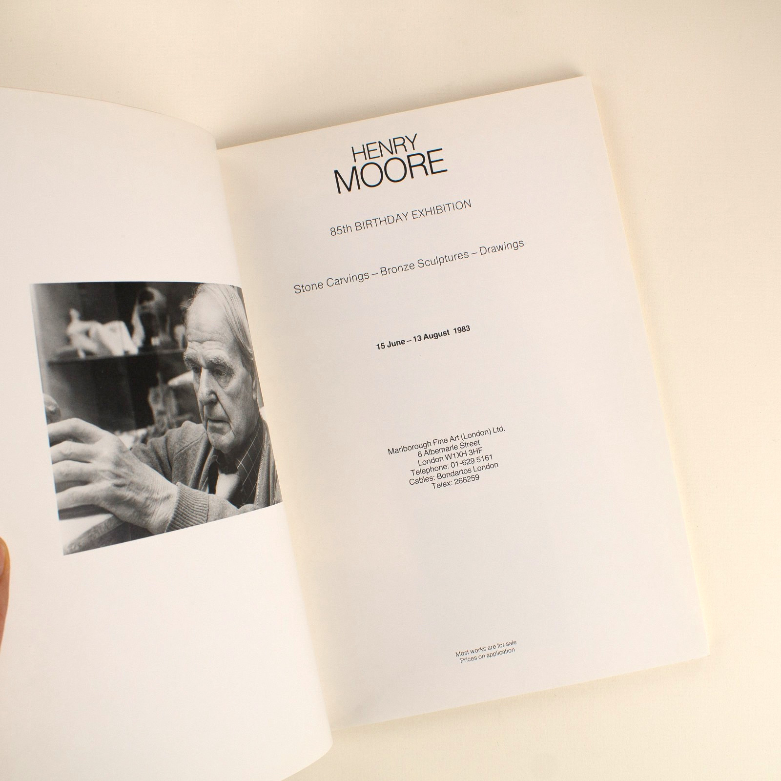 Henry Moore – 85th Birthday Exhibition Catalogue [1983] – Marlborough Fine Art