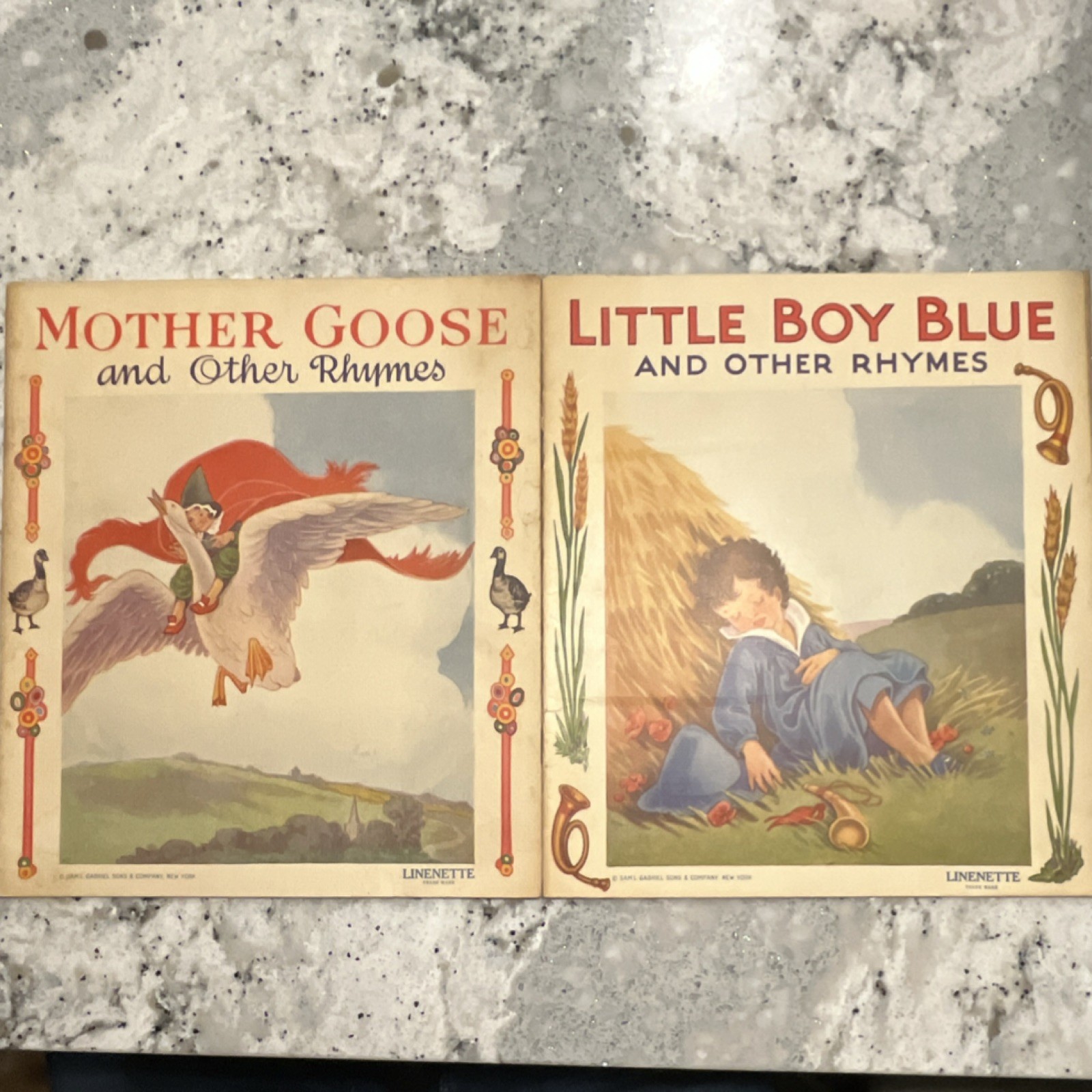 Linenette Illustrated Brochure Children’s Nursery Rhymes Mother Goose 1949