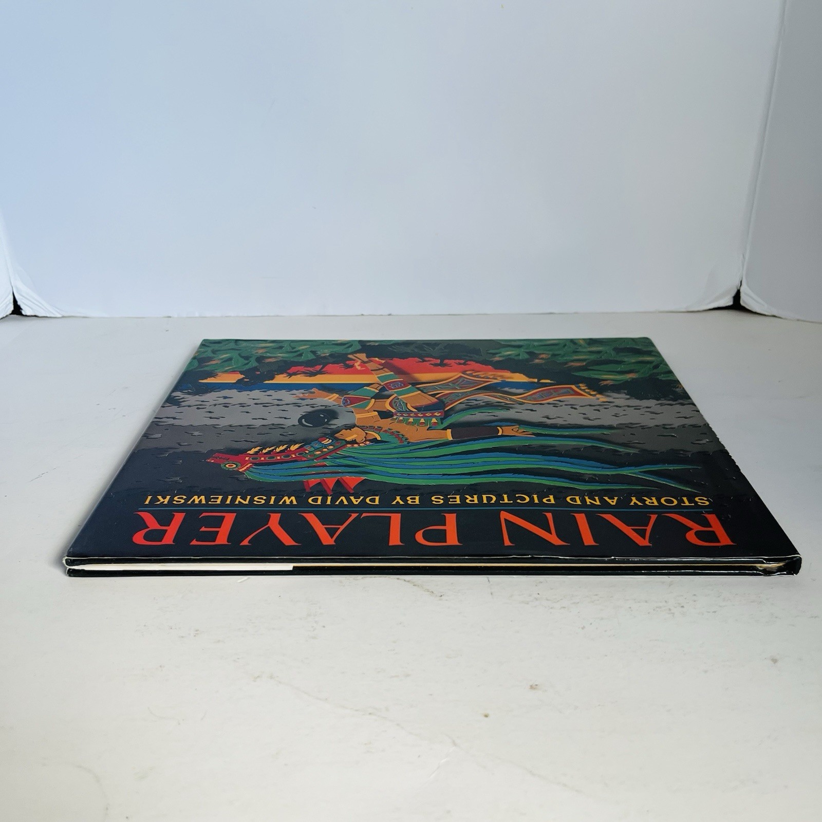 SIGNED 1st Edition Rain Player David Wisniewski 1991 Hardcover Paper-Cut Art