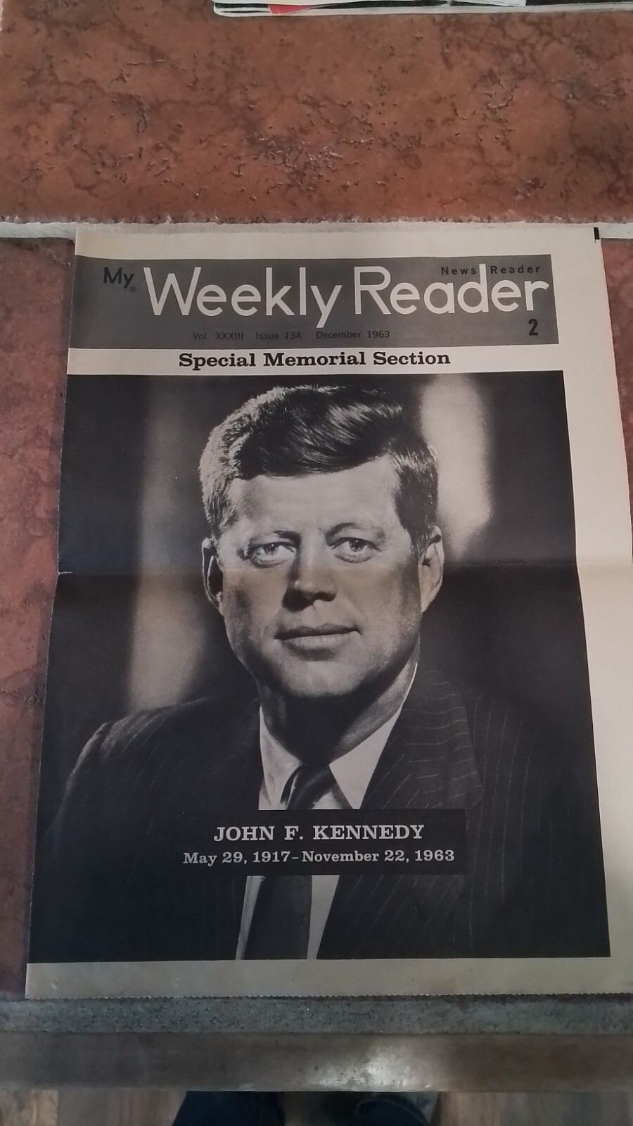Vintage John F Kennedy My Weekly Reader Special Memorial Section 1963 Photos