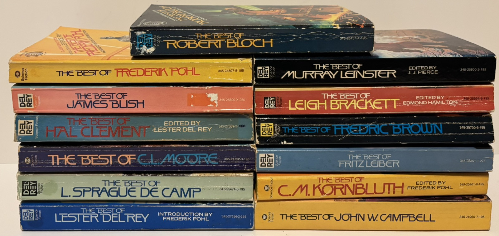 RARE Lot Of 13 Best Of Sci Fi DEL REY Vintage Paperback Books Science Fiction