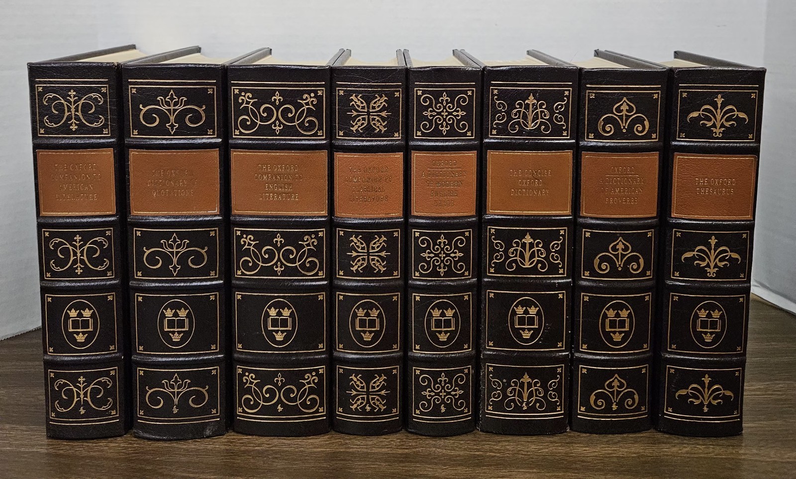 Easton Press Oxford Companions and Dictionaries Thesaurus 8 vol set