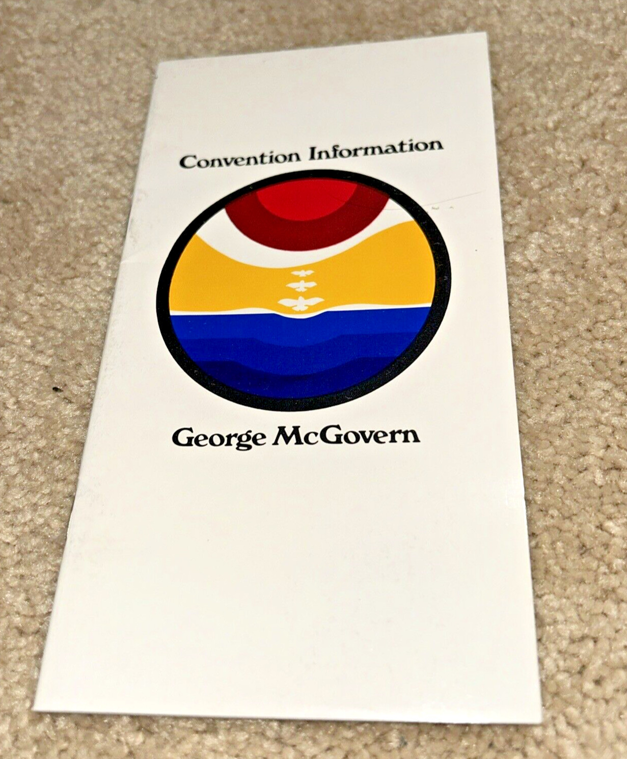 1972 CONVENTION INFORMATION, GEORGE McGOVERN Booklet MIAMI BEACH