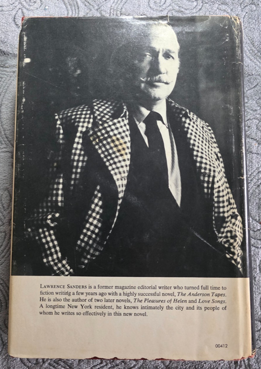 The First Deadly Sin ~ Lawrence Sanders ~ 1973 HC DJ Putnam Thriller 1st Edition