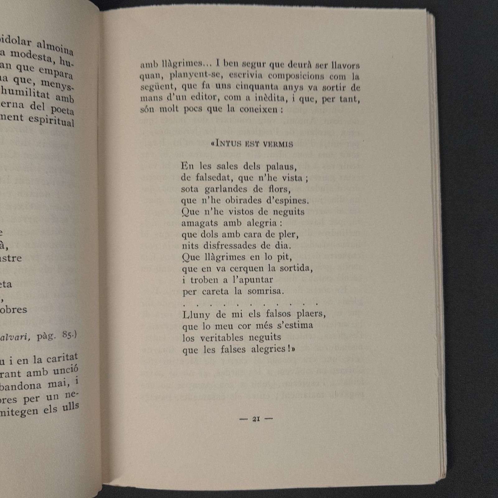 PR-3056. Vida, Anècdotes I Large Jacint Verdaguer I Studio Dels Poèmes Del Lli