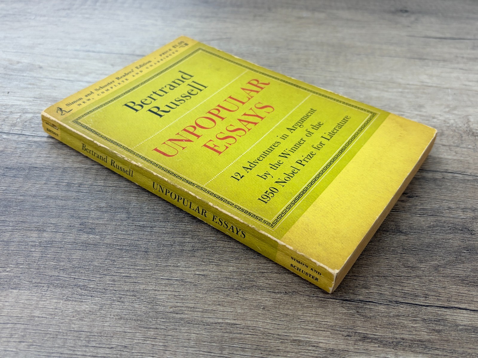 Unpopular Essays Bertrand Russell Paperback Nobel Prize 1950 Philosophy Vintage