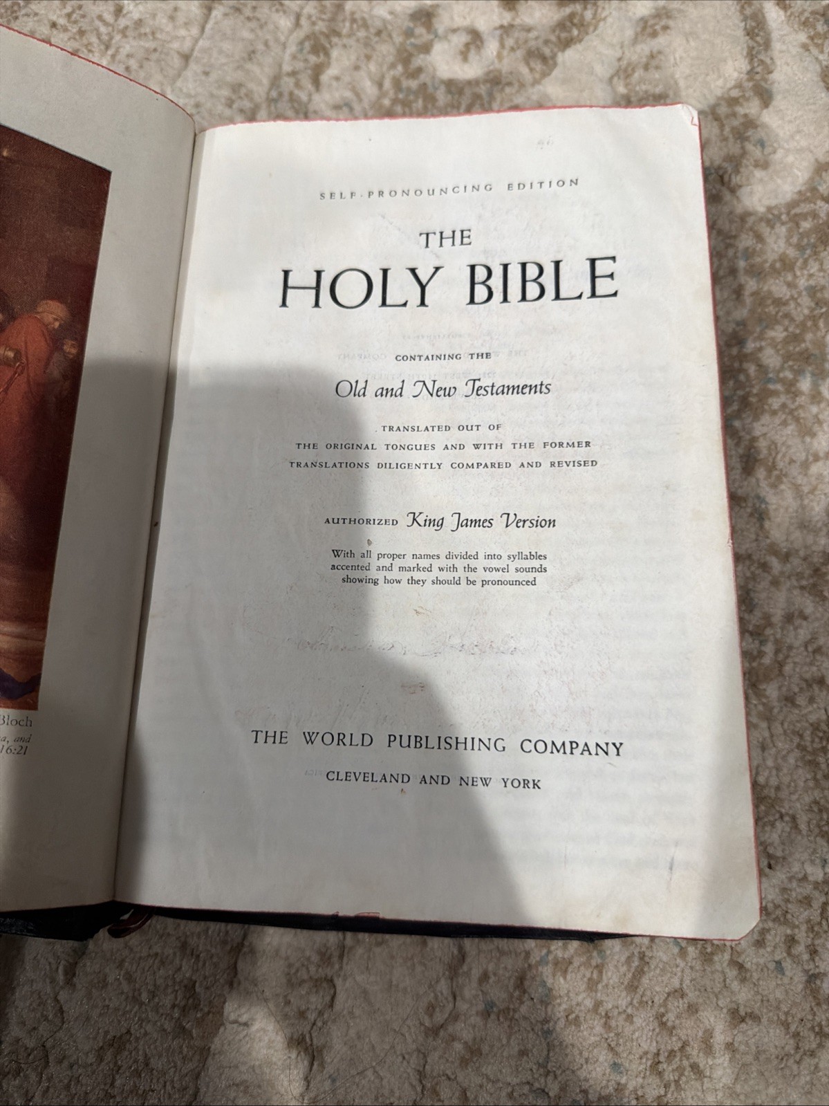 Holy Bible Self-Pronouncing Edition Leather Black – World Publishing Company