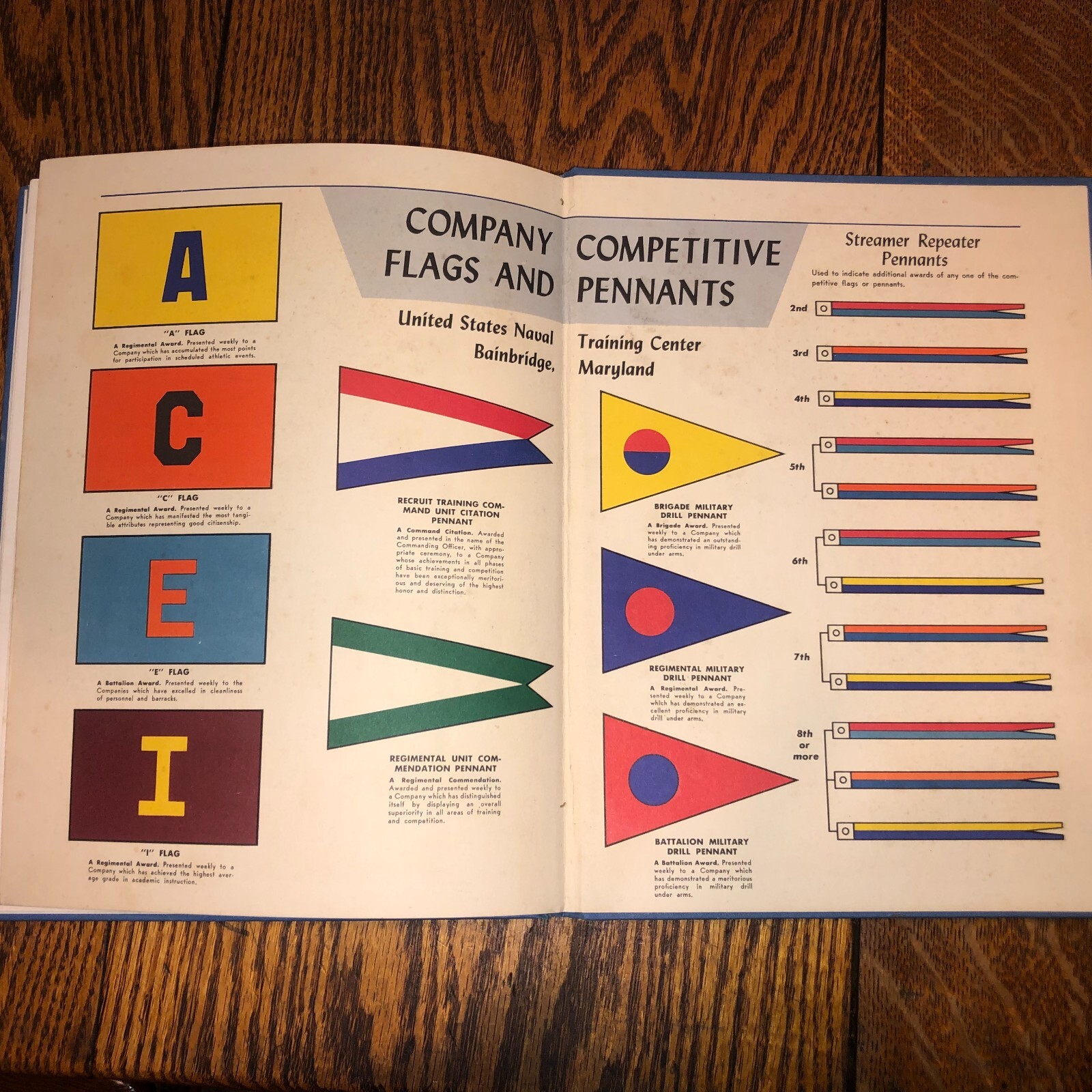1952 The Compass US Naval Training Center Bainbridge MD Company 206 207