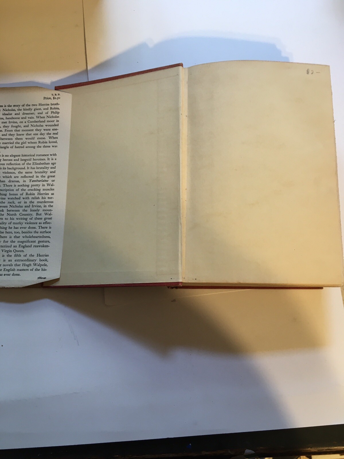 The Bright Pavilions-Hugh Walpole-TRUE First/1st Edition-1st State DJ-1940-RARE!