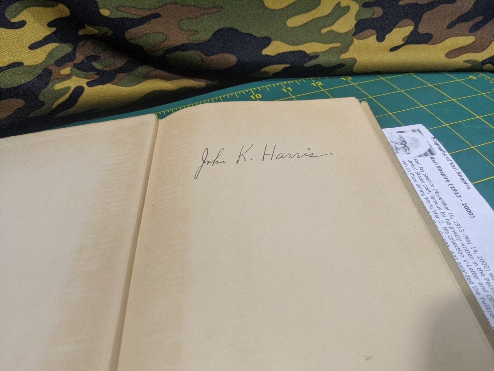 1944 V-Letter and Other Poems by Karl Shapiro FIRST EDITION Rare