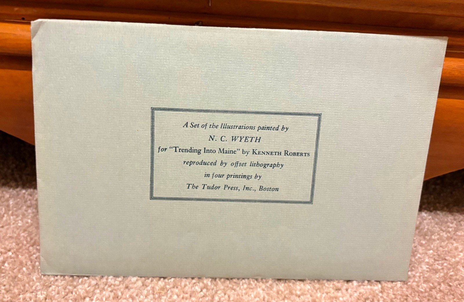 Trending into Maine 1938 Signed by Kenneth Roberts & N.C. Wyeth #134 of 1075