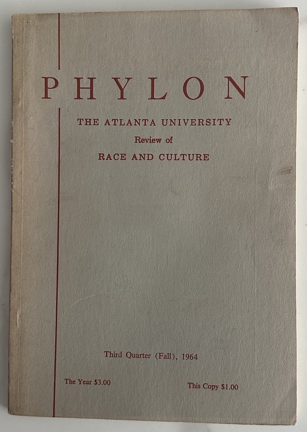 1964 Phylon Atlanta University Review Of Race & Cultures Civil Rights Movement