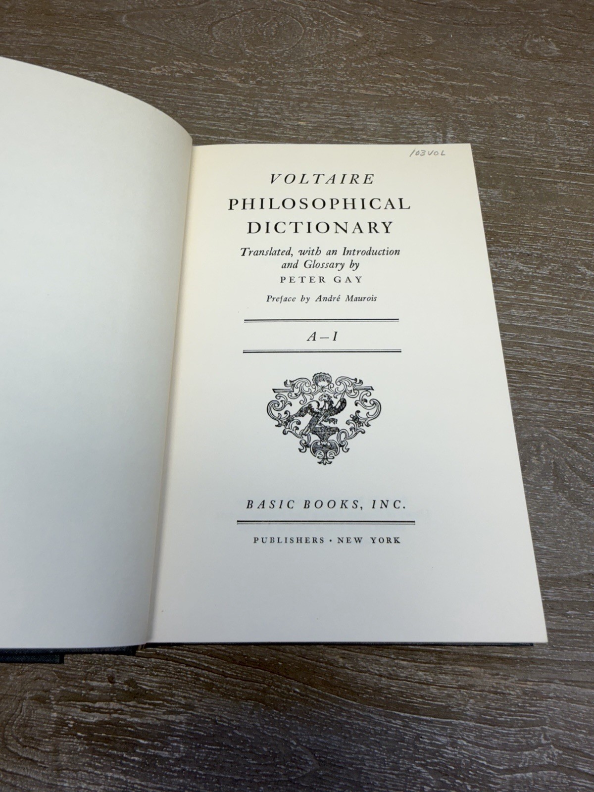 Voltaire Philosophical Dictionary 2 Volume HC Box Set Peter Gay Basic Books