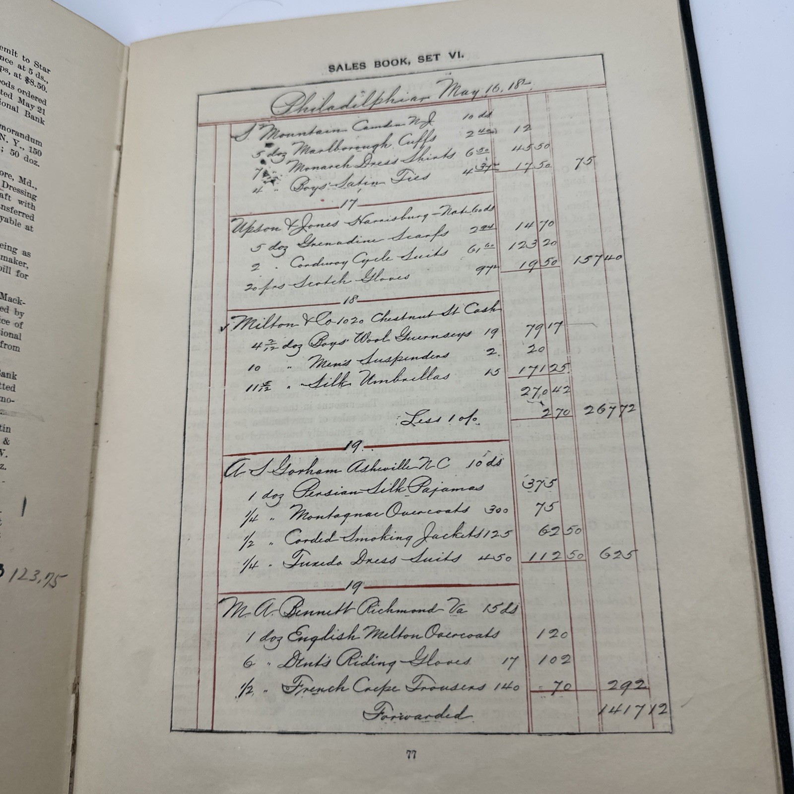 Packard Method Teaching Bookkeeping 1896 Gilt Spine Business Antique (26-15)