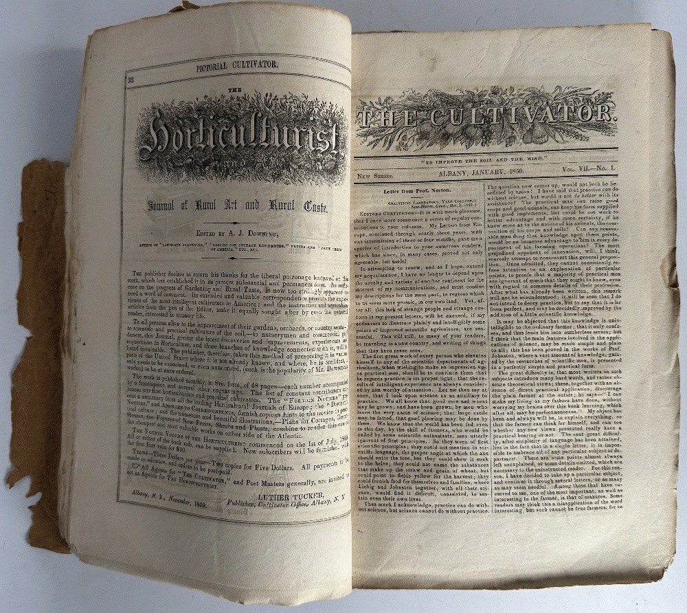 The Cultivator, A Monthly Journal Devoted to Agriculture, Horticulture, Floric..