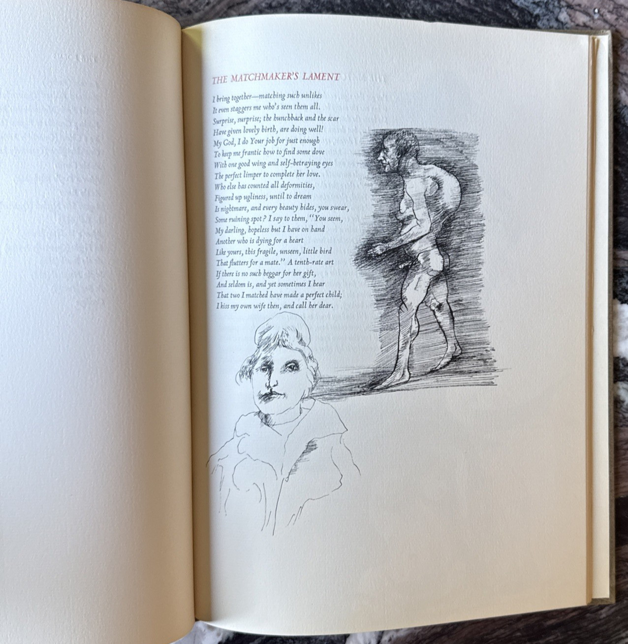 Leonard Nathan / Matchmaker’s Lament And Other Astonishments W/L. Baskin print