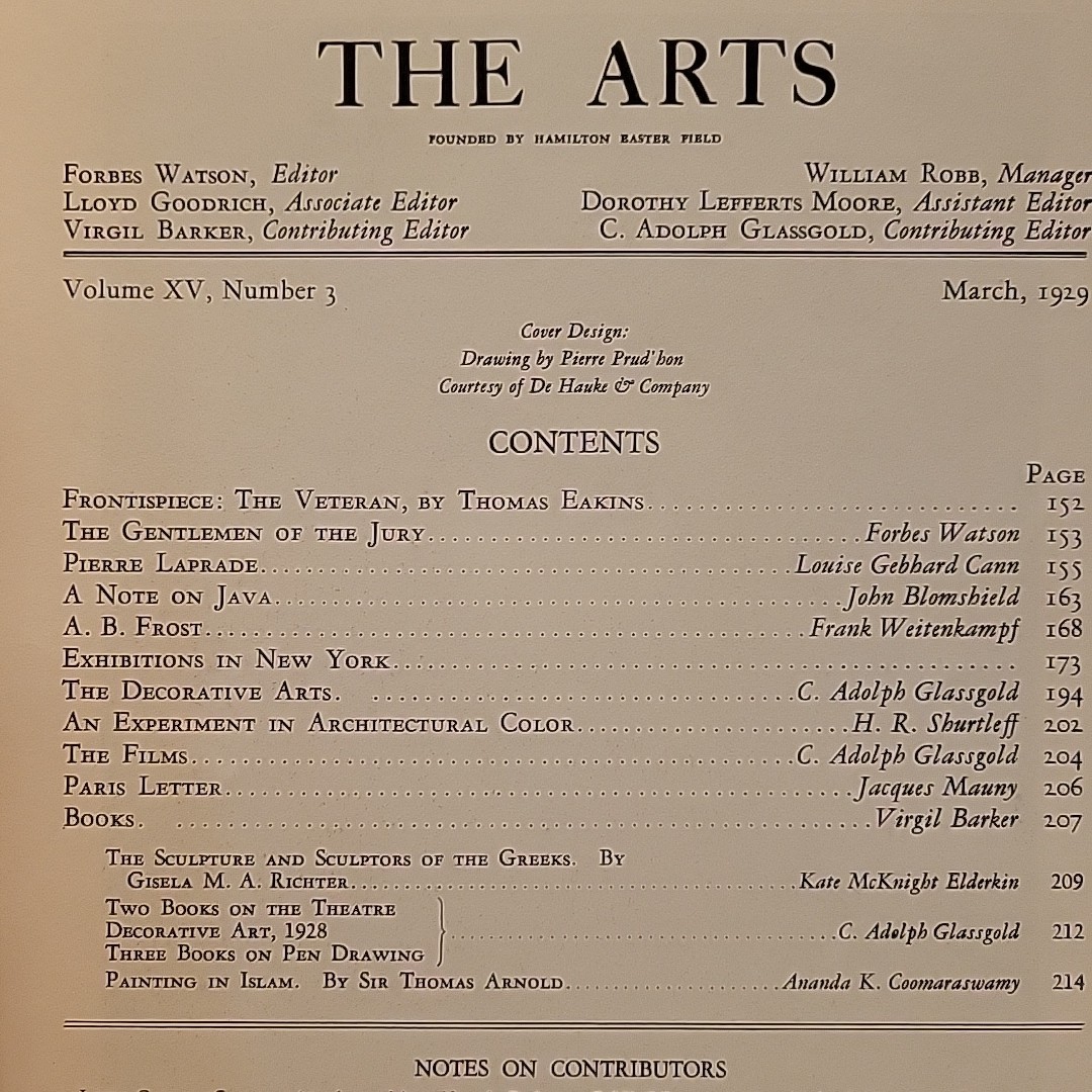 THE ARTS Magazine Vintage Lot Of 4 March November December 1929 November 1930