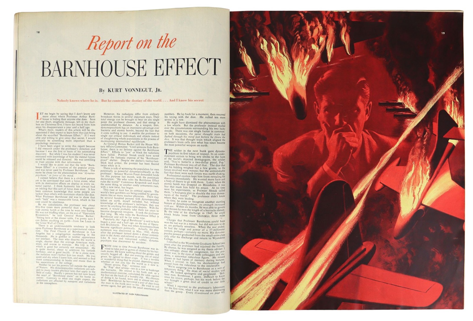 Kurt Vonnegut Jr / Report on the Barnhouse Effect in Collier’s February 11, 1950