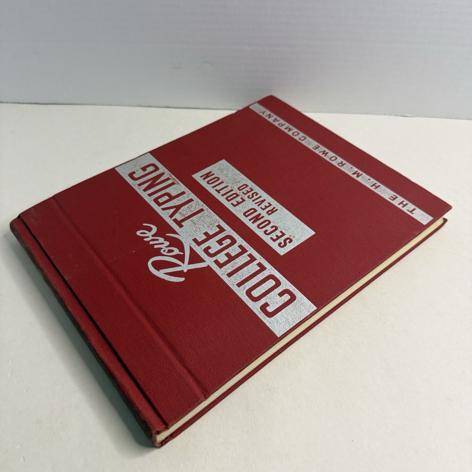 Vintage 1965 Rowe College Typing Second Edition Revised Hardcover Typewriter