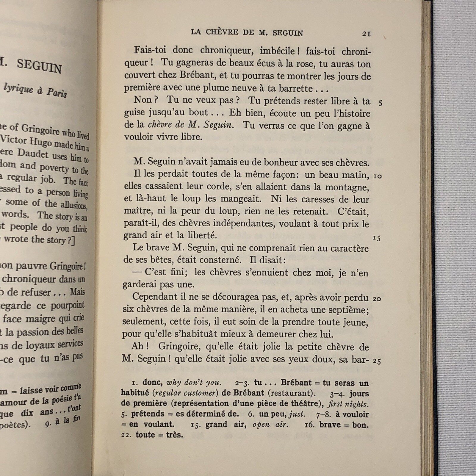 Daudet Quatre Contes Choisis – Roberts 1936 D.C. Heath and Company Vintage Book
