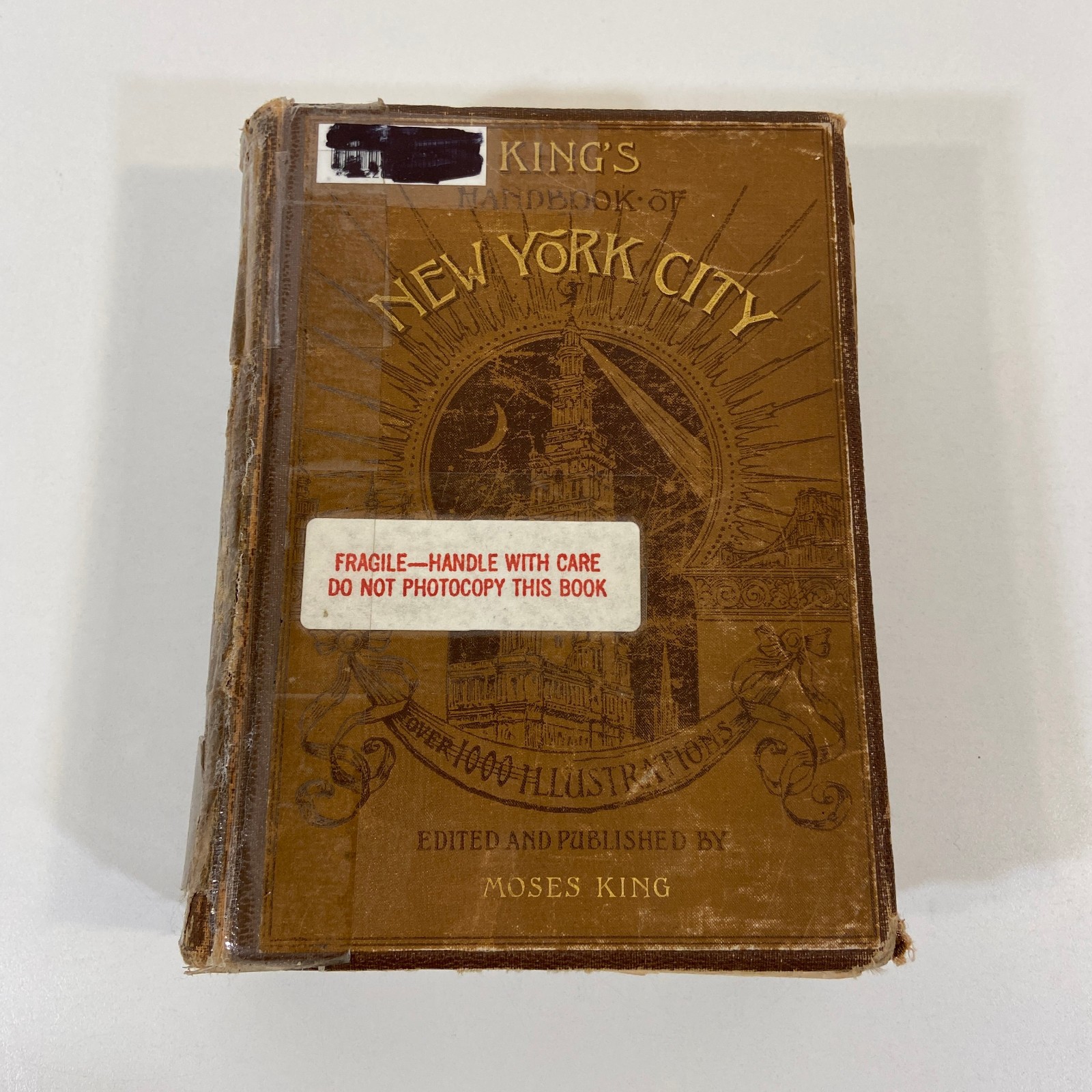 Kings Handbook of New York City Moses King Antique Illustrated HC Ex-Library