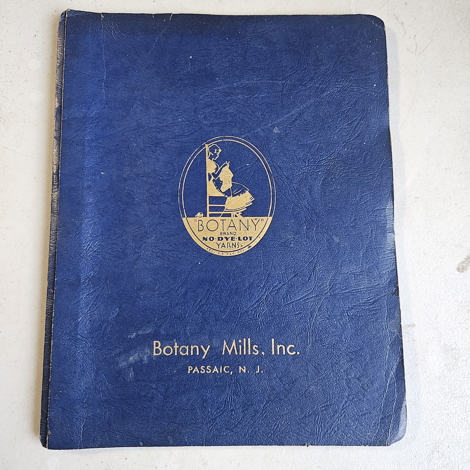 RARE Botany Mills, Inc, Passaic N.J. Textile Sample Book Patterns