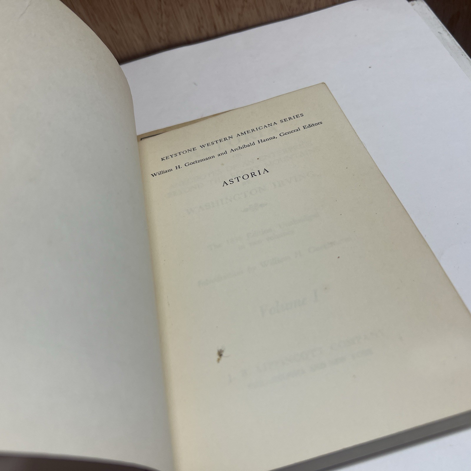 ASTORIA by Washington Irving vol 1, 2 Keystone Western Americana 1st 1961