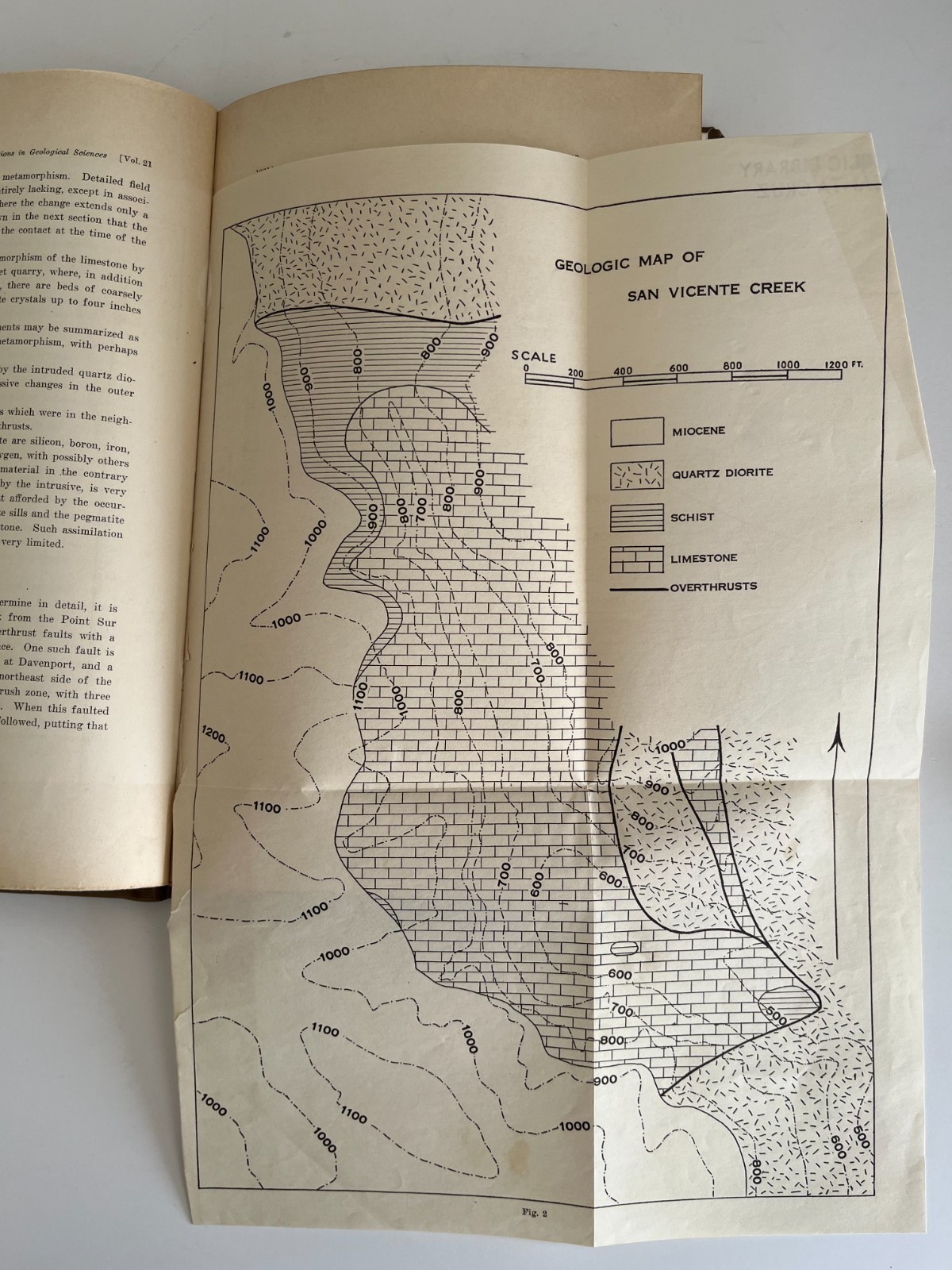 Geology of Ben Lomond Mountain by A.A. Fitch, 1931 University of California