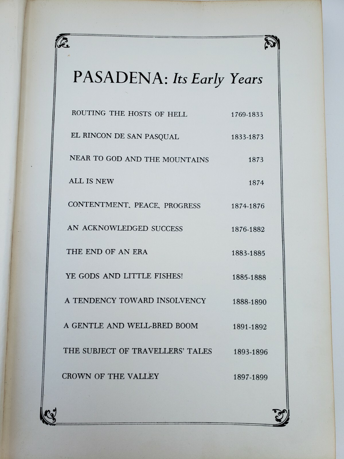 Pasadena Its Early Years Henry Markham Page California History Vtg Antique Photo