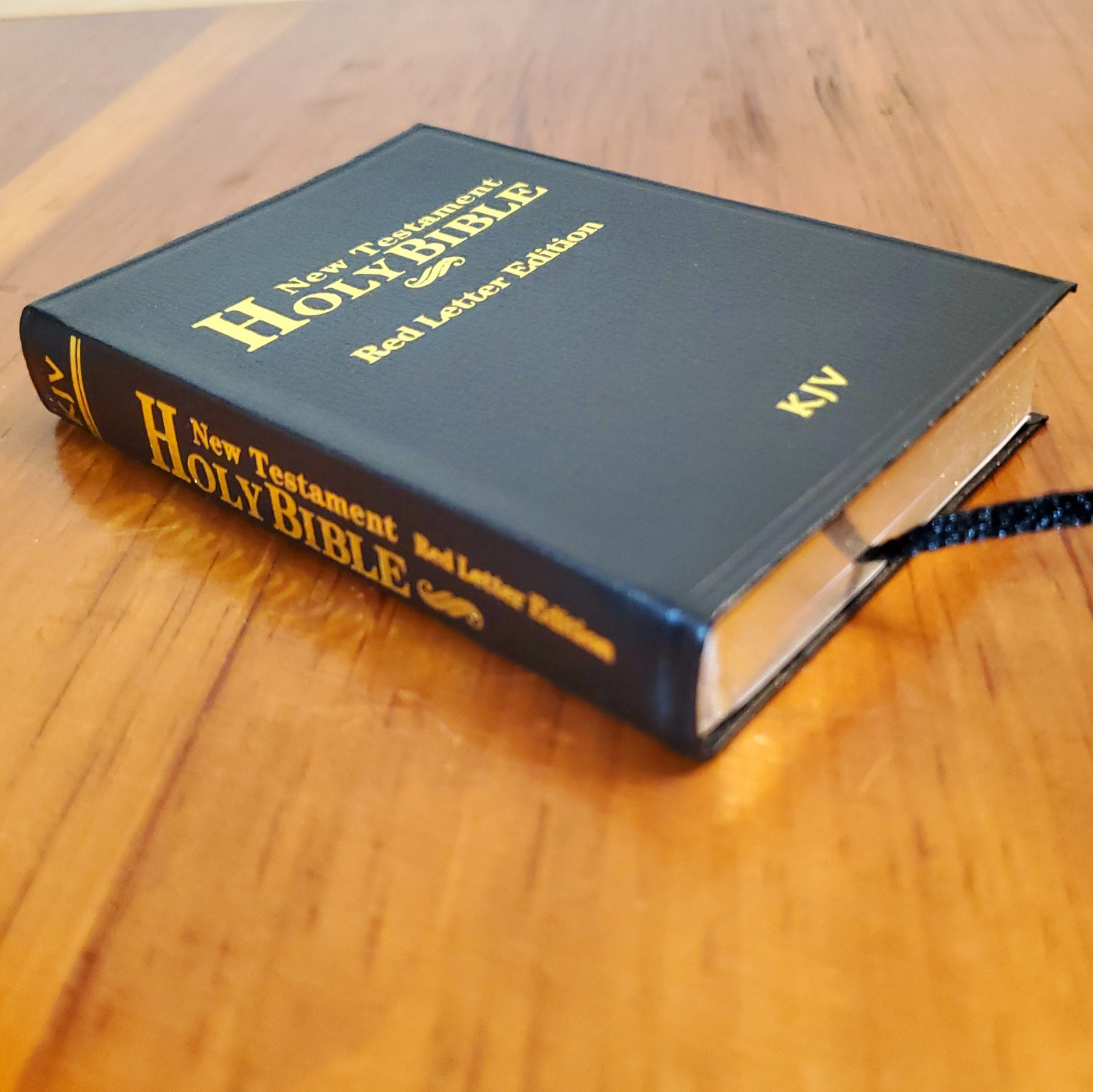 RED LETTER KJV Miniature MINI 2.8x 4.4″ Thumb BIBLE Book New Testament Gold Gilt