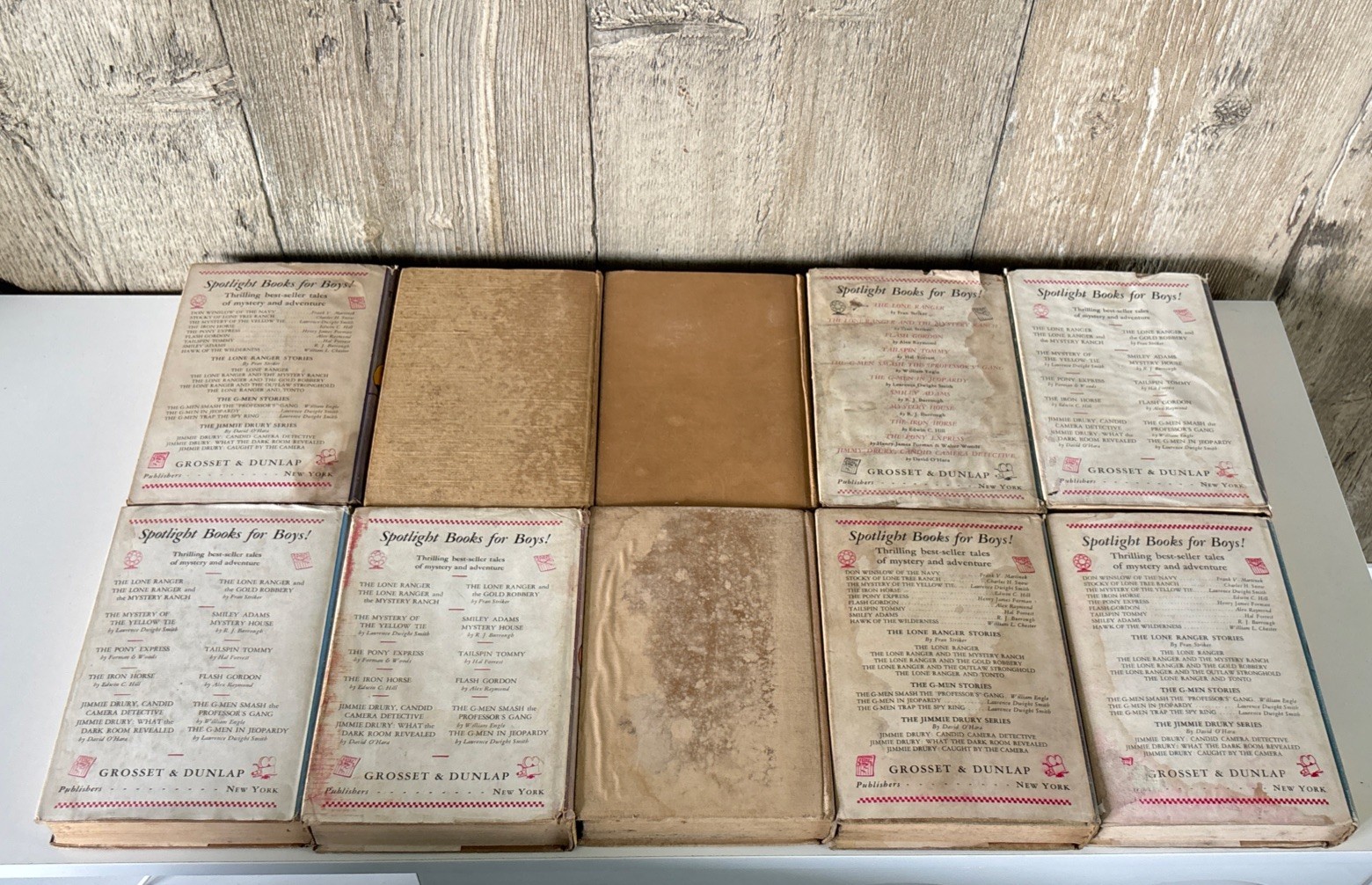 Vintage Lot of 10 Hardy Boys 1939-1941 Editions