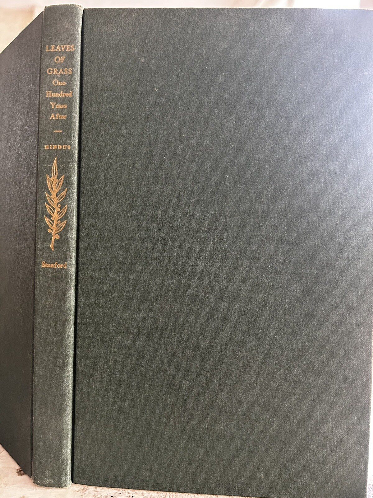 Leaves of Grass One Hundred Years Later Milton HIndus 1955 hardcover